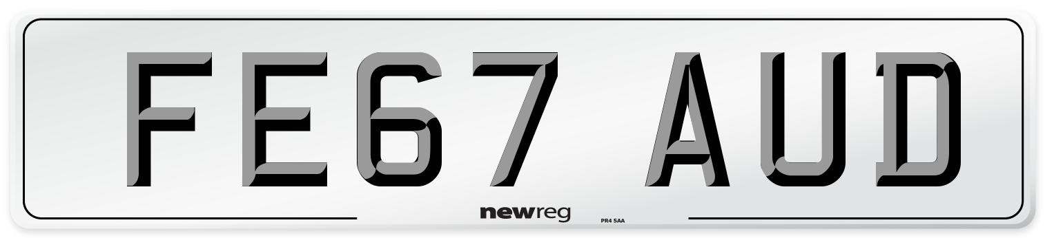 FE67 AUD Number Plate from New Reg